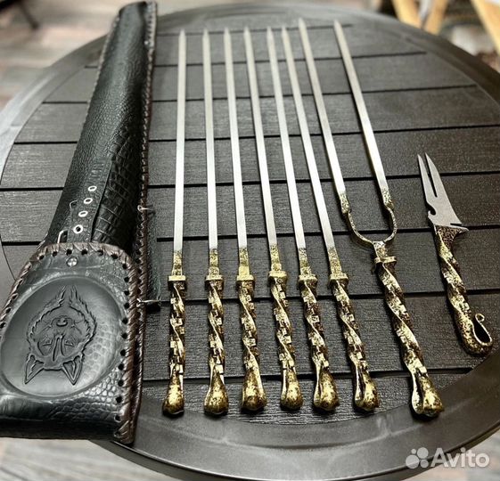 Шампура ручной работы подарочные кованая ручка