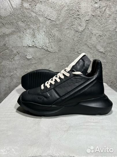 Кроссовки Rick Owens Geth Runner Black Sneakers