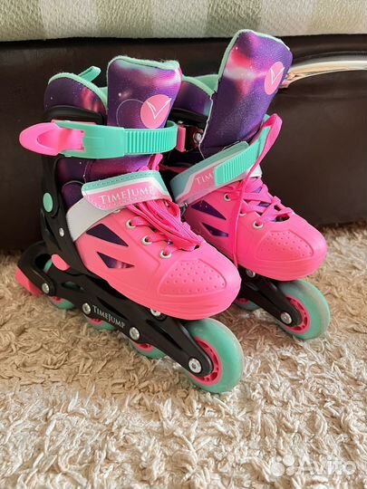 Роликовые коньки детские раздвижные