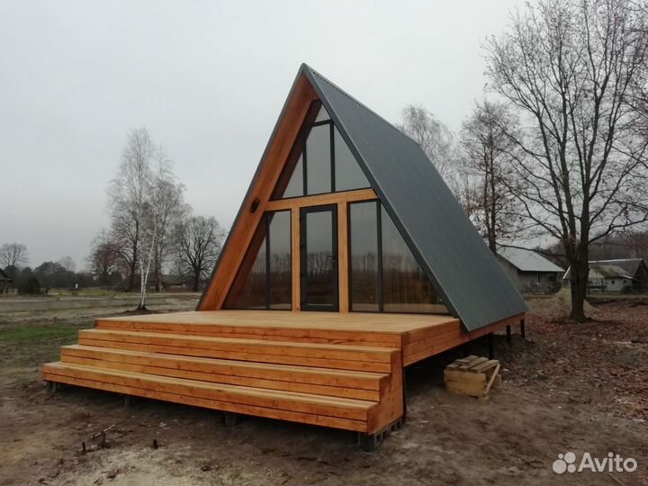 Каркасные дома А Фрейм под ключ с гарантией