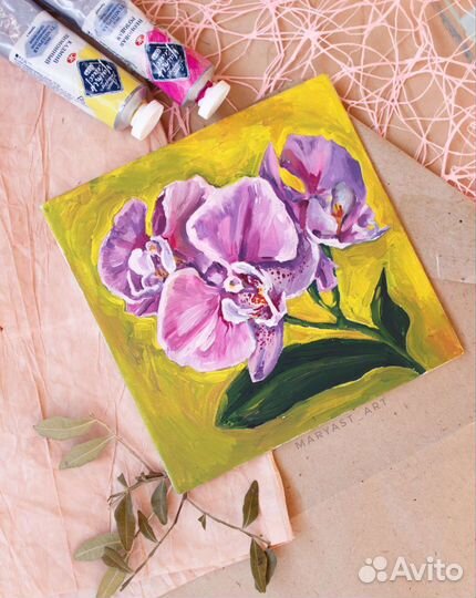 Живопись орхидеи