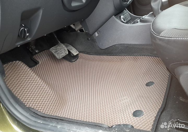 Коврики eva в машину с бортами и без 3d