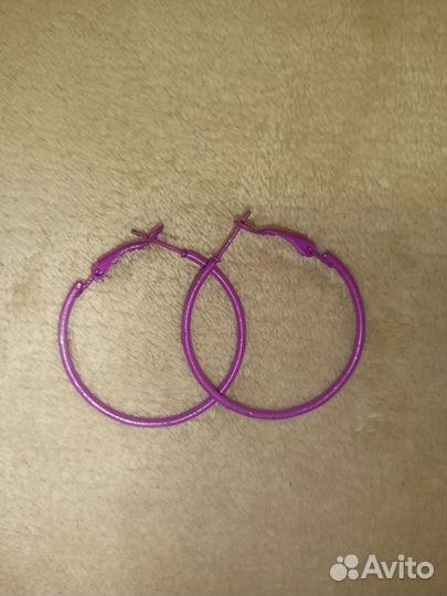 Серьги кольца