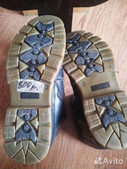 Сапоги мужские кожаные