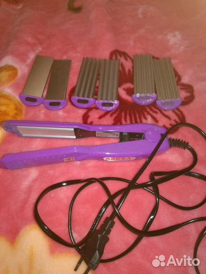 Утюжек для волос с 3 насадками