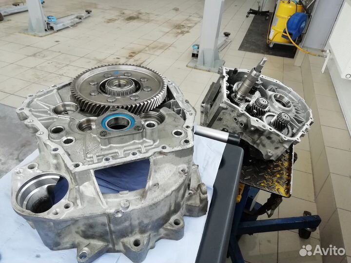 Коробка робот DSG-7 в разборе на skoda