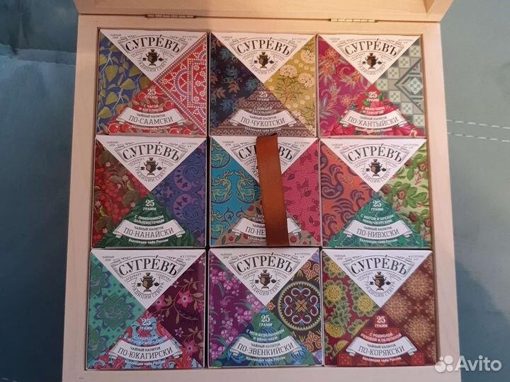 Шкатулка с набором чая из сибири