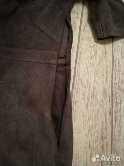 Платье под замшу европейский бренд