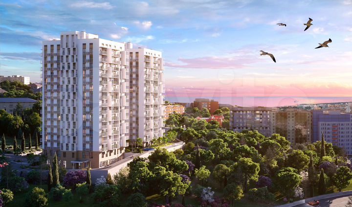 2-к. квартира, 66,2 м², 7/16 эт.