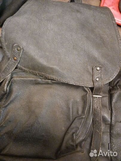 Рюкзак большой натуральная кожа без лямок