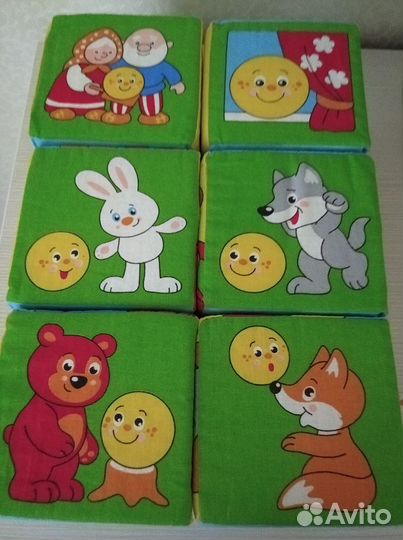 Кубики мягкие пазлы