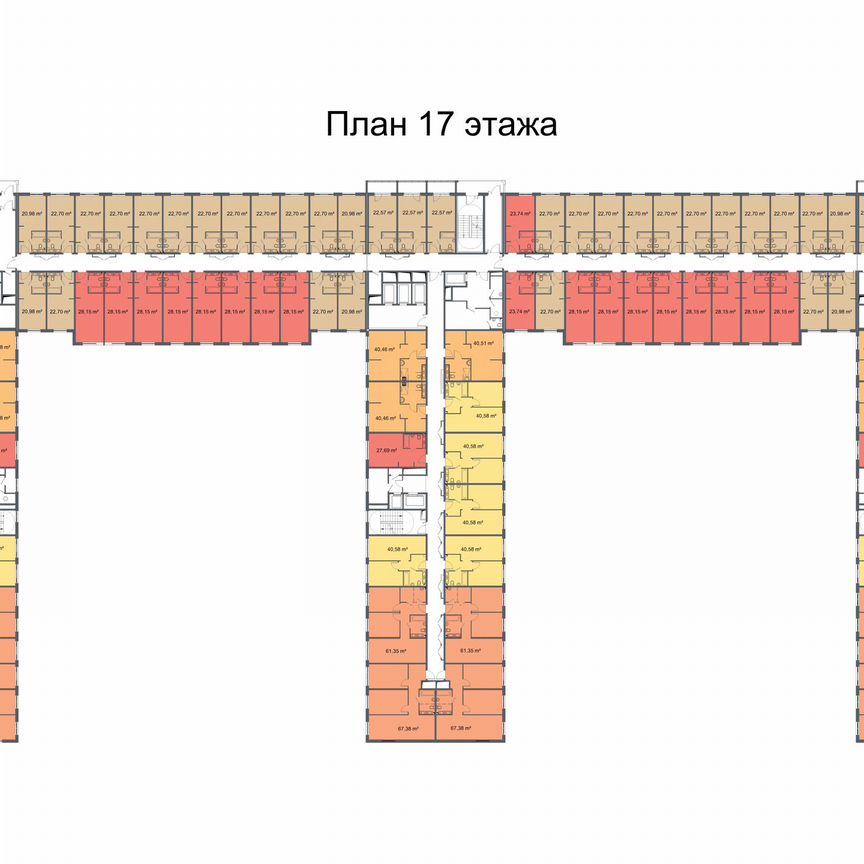 Апартаменты-студия, 22,6 м², 19/24 эт.