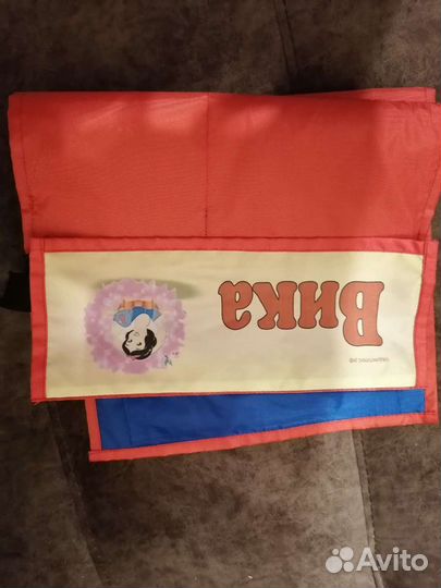 Кармашек в детский сад и рюкзак Вика