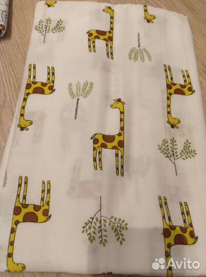 Муслиновый плед и 10 пеленок пакетом