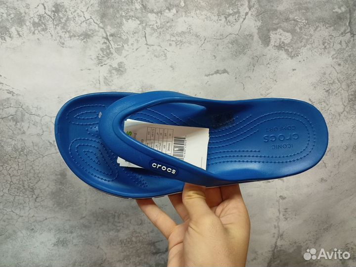 Шлепанцы Crocs blue вьетнамки