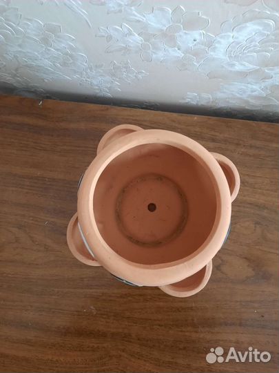 Глиняный горшок для цветов