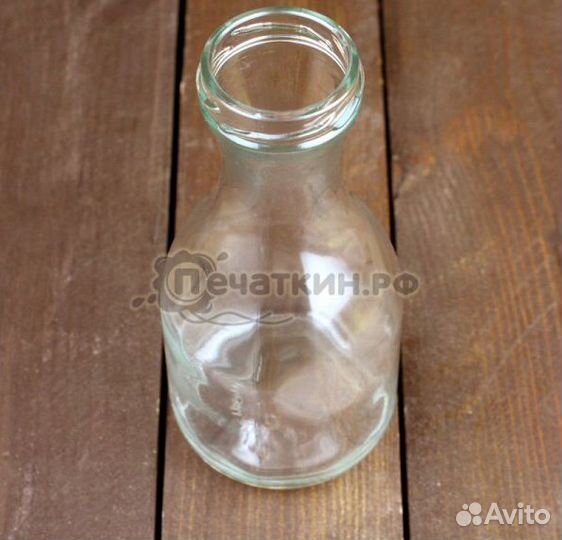 Стеклянная бутылочка, 0.25 л, то-43