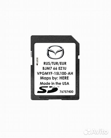 Штатная карта навигации Mazda 3, 6, CX-5, CX-9