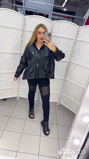 Куртка ветровка со стразами турция 50-64