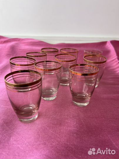 Бокалы цветное стекло СССР