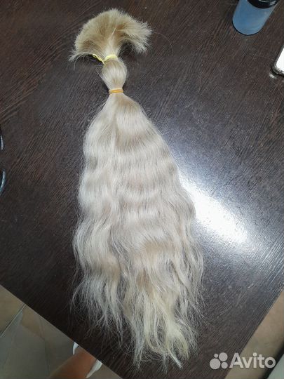 Волосы натуральные срез 45 50 см