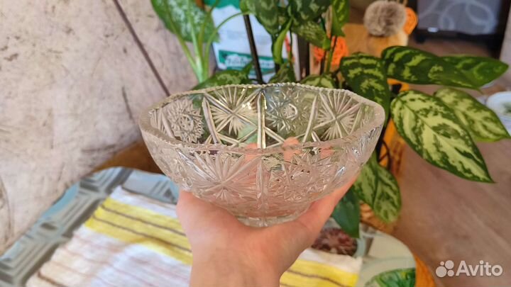 Хрустальная конфетница СССР