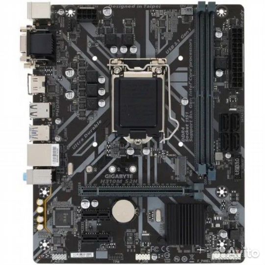 Материнская плата бу gigabyte H310M S2H (LGA 1151