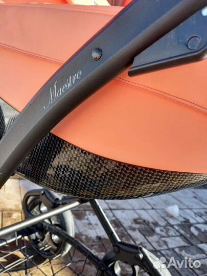 Коляска mr Sandman Maestro Цвет персиковый,кожа