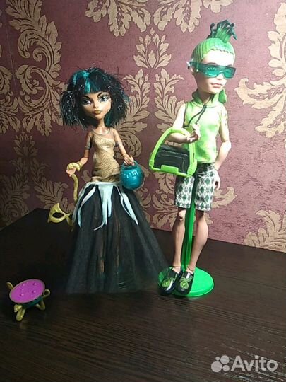 Monster High Пара Дьюс Горгон и Клео Де Нил