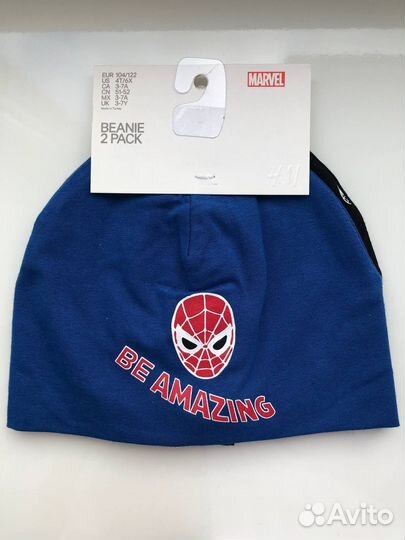 Шапка для мальчика 2 шт новая h&m