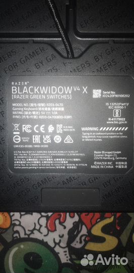 Механическая клавиатура Razor Blackwidow v4 X