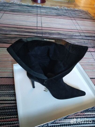 Сапоги замшевые