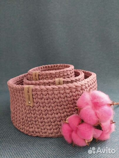 Круглая корзина для хранения