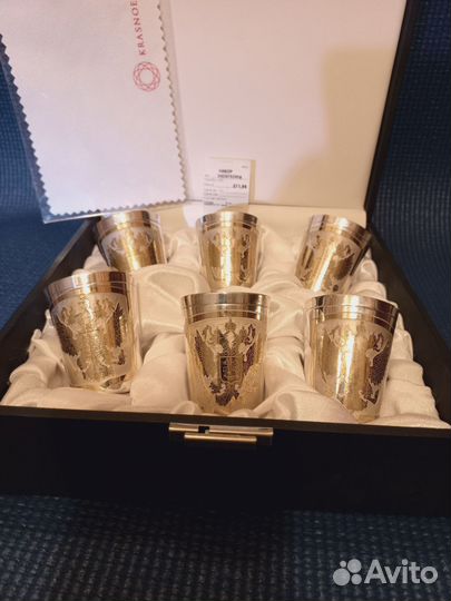 Шикарнейшие серебряные стопки 925-й пробы на 45 мл