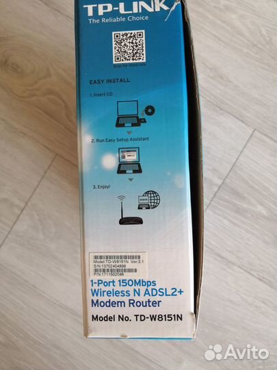 Роутер adsl2+ TP-link TD-W8151N
