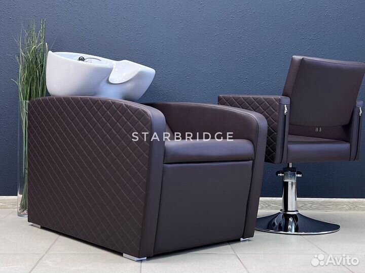 Мойка парикмахерская и кресло парикмахерское