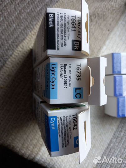 Краска для принтера epson 6 штук