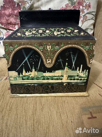 Черный ларец СССР винтаж новая заря