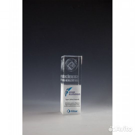 Лазерная гравировка в стекле 3d