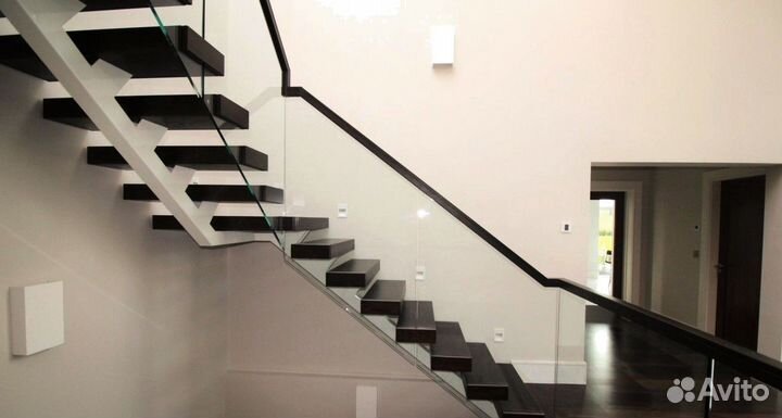 Стеклянные ограждения лестницы от производителя