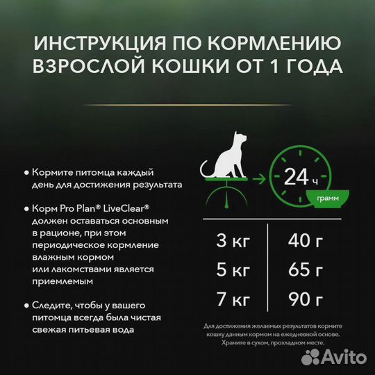 Корм для кошек Purina LiveClear