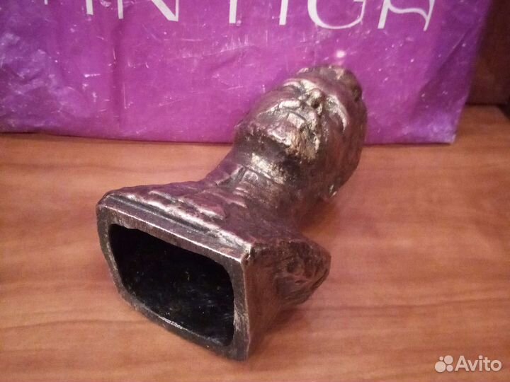 Бюст, фрунзе, редкий, обмедненый, салюмин, 17см