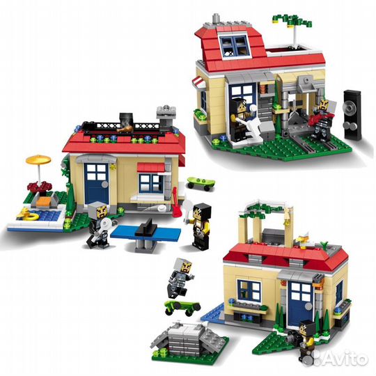 Конструктор лего Дом 3 в 1 leduo 6006 429 дет