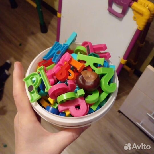 Детская магнитная доска и буквы