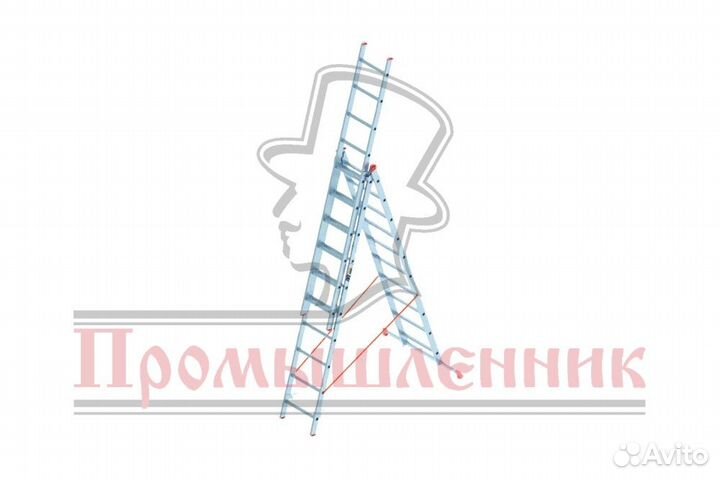 Трехсекционные лестницы