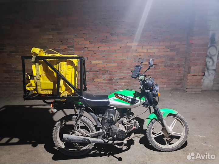 Мопед для доставки еды, пиццы, продуктов