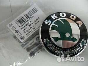 Эмблема skoda решетки радиатора 1U0853621cmel VAG