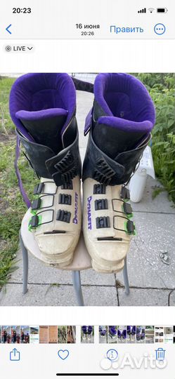 Лыжи Fisher с палками и ботинками