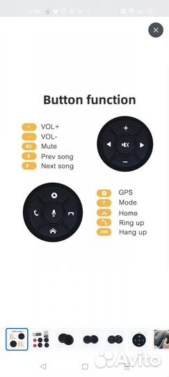 Кнопки на руль