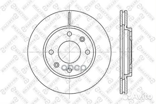 Диск торм. пер. citroen ax xsara 1.3-11. перед